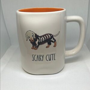Scary Cute Halloween Mug with Orange Interior